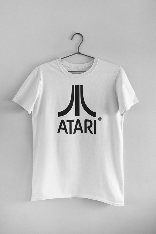 Polera Unisex Blanca manga corta - "Atari"