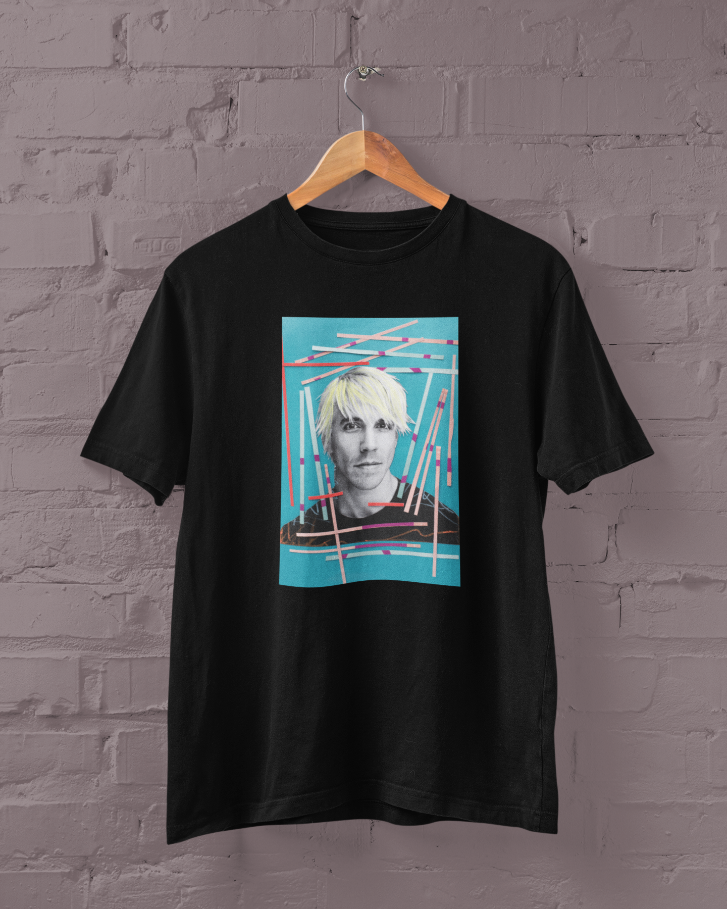 Polera Negra Manga Corta - Unisex - Anthony Kiedis -