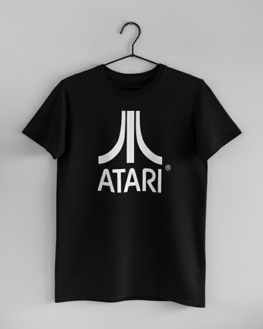 Polera Unisex Negra manga corta - "Atari"