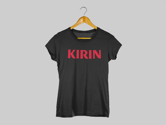 Polera Negra mujer manga corta "Kirin"