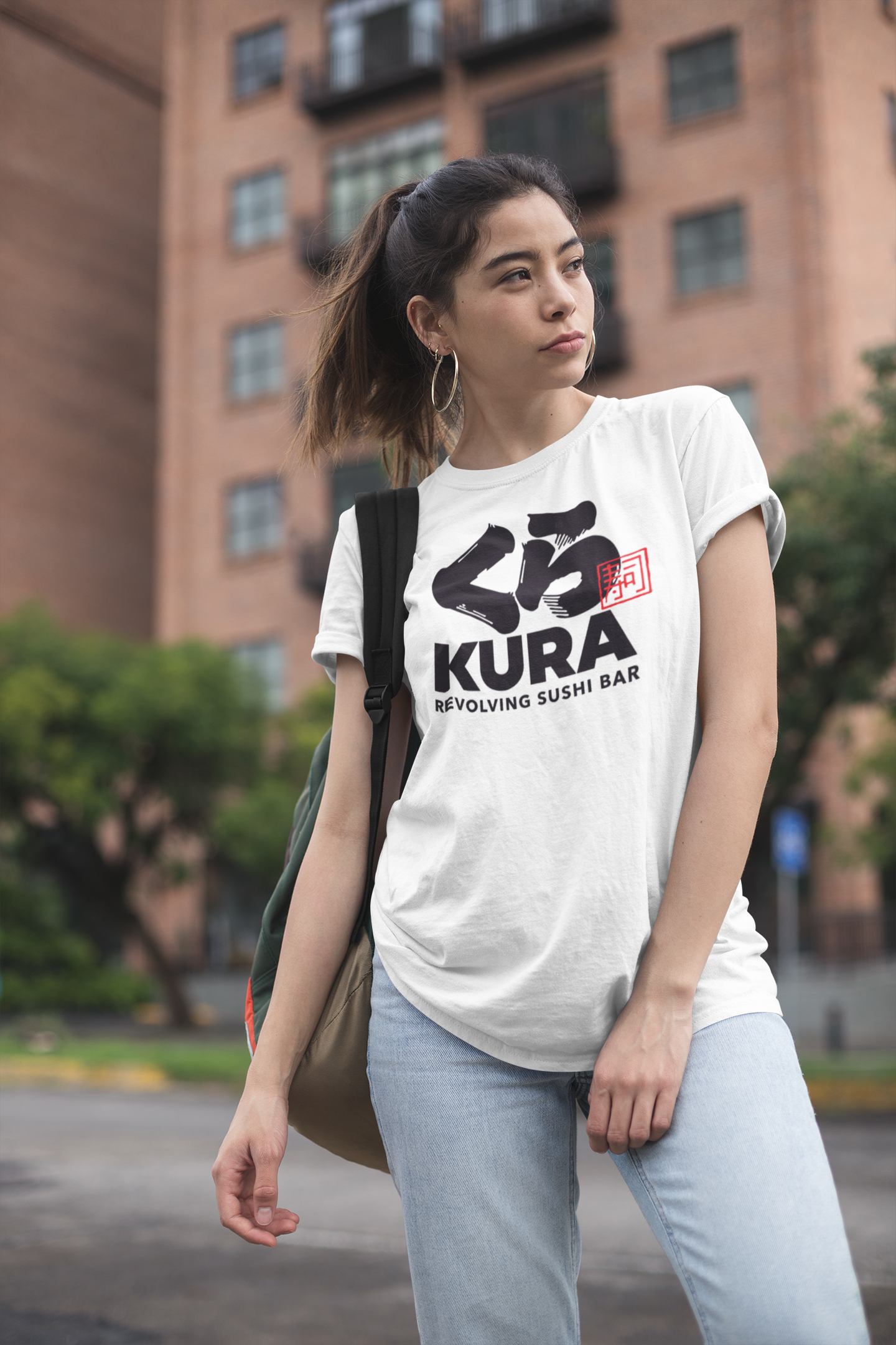 Polera Blanca unisex manga corta "Kura"