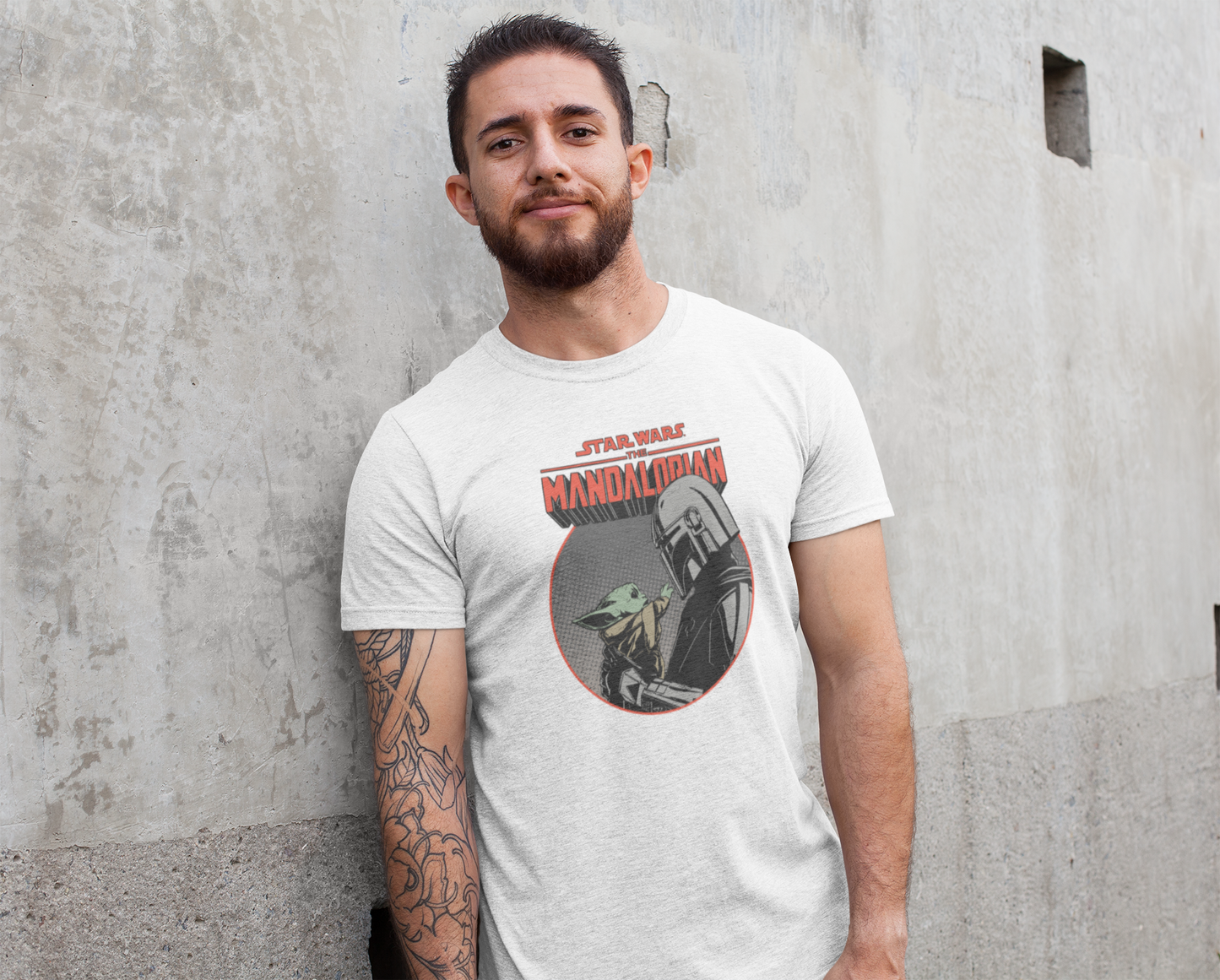 Hombre manga corta "Star Wars - Mandalorian"