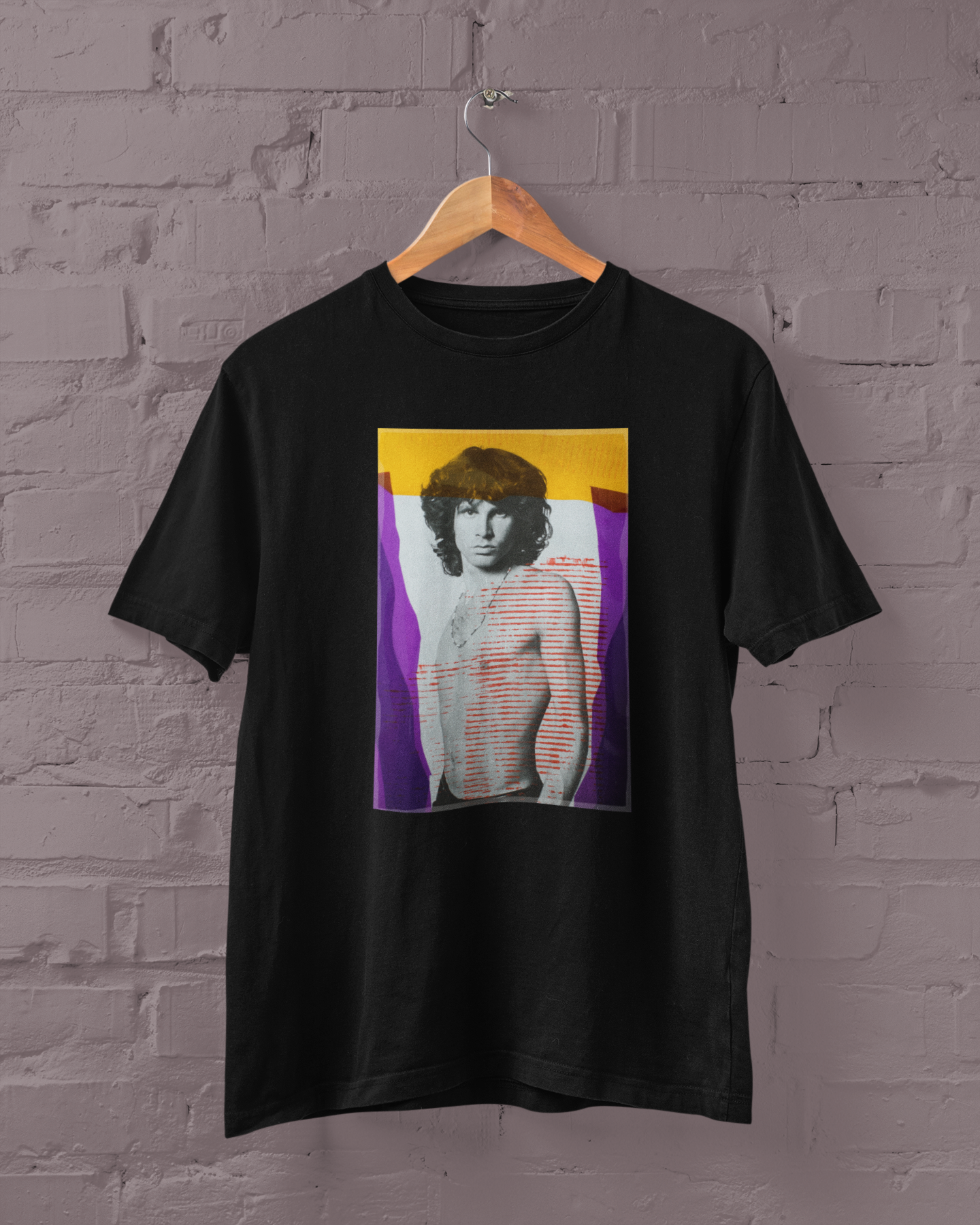 Polera Negra Manga Corta - Unisex -Morrison-