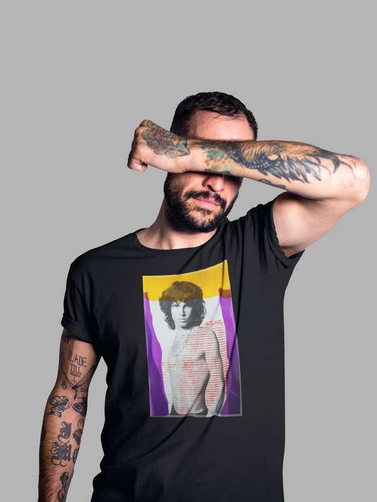 Polera Negra Manga Corta - Unisex -Morrison-