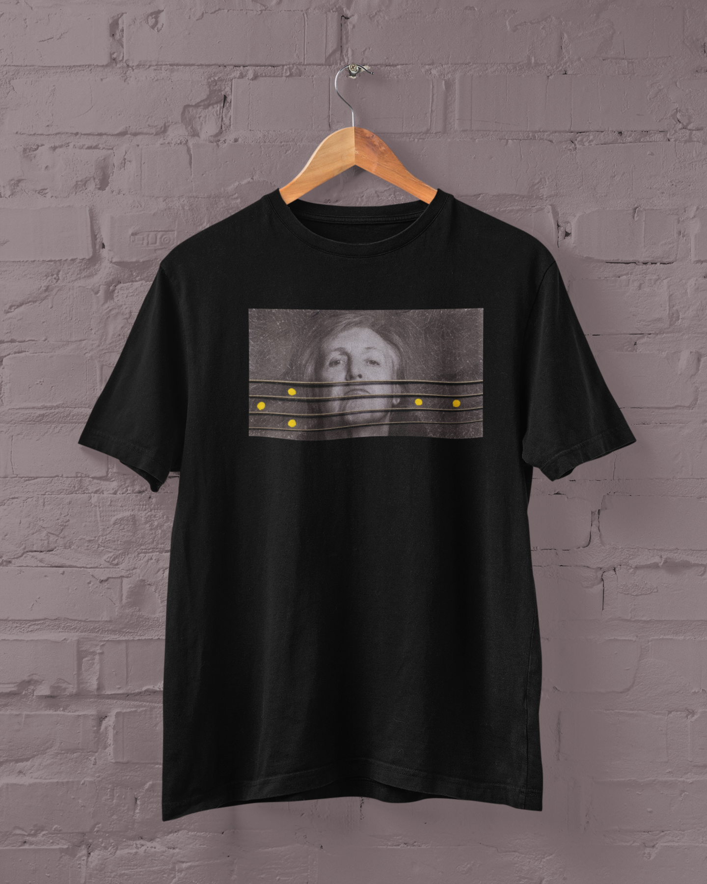 Polera Negra Manga Corta - Unisex - Paul Bass -