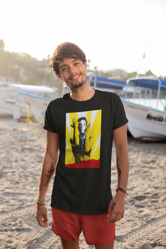 Polera Negra Manga Corta - Unisex - Prince -