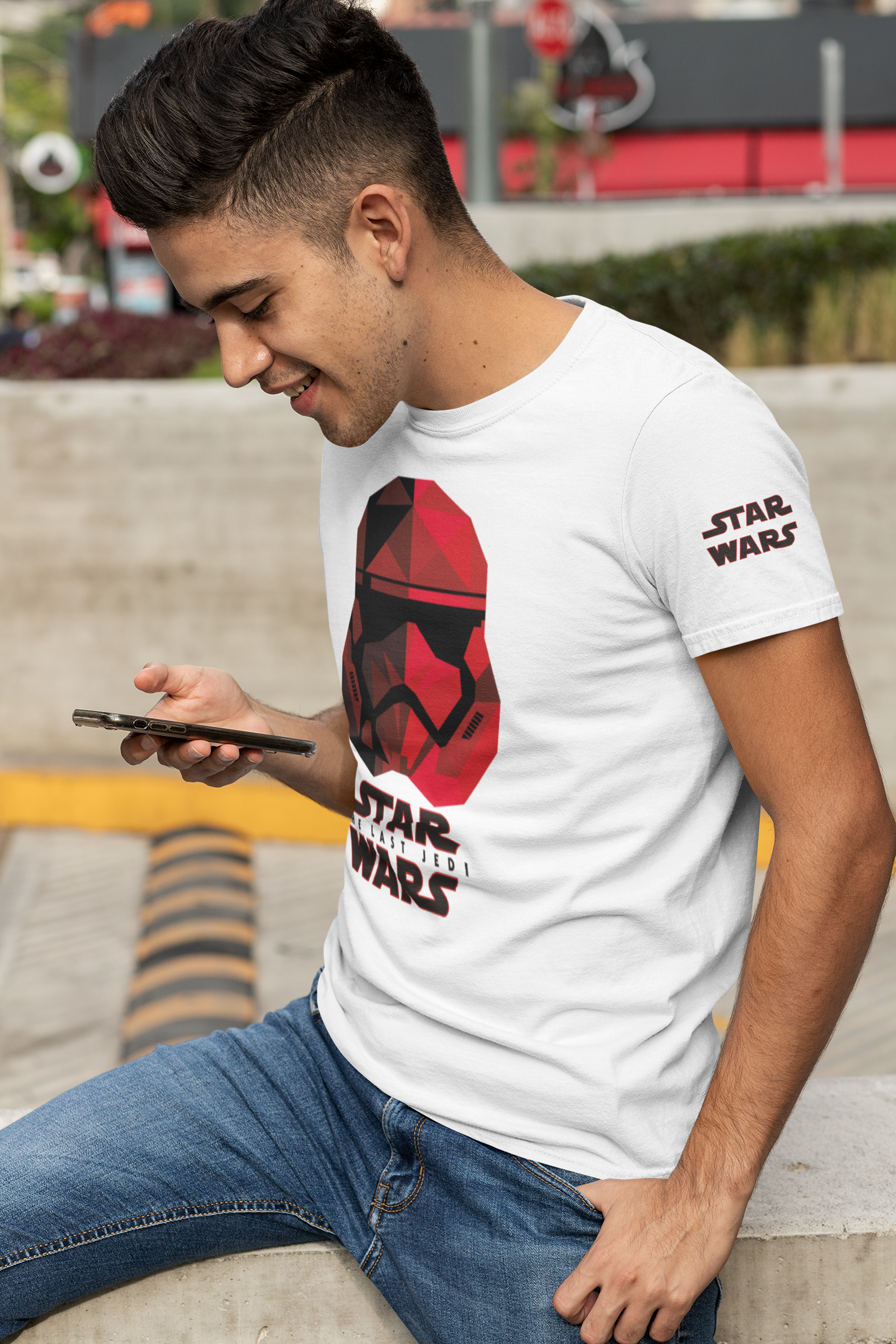 Polera manga corta "Star Wars - The Last Jedi"