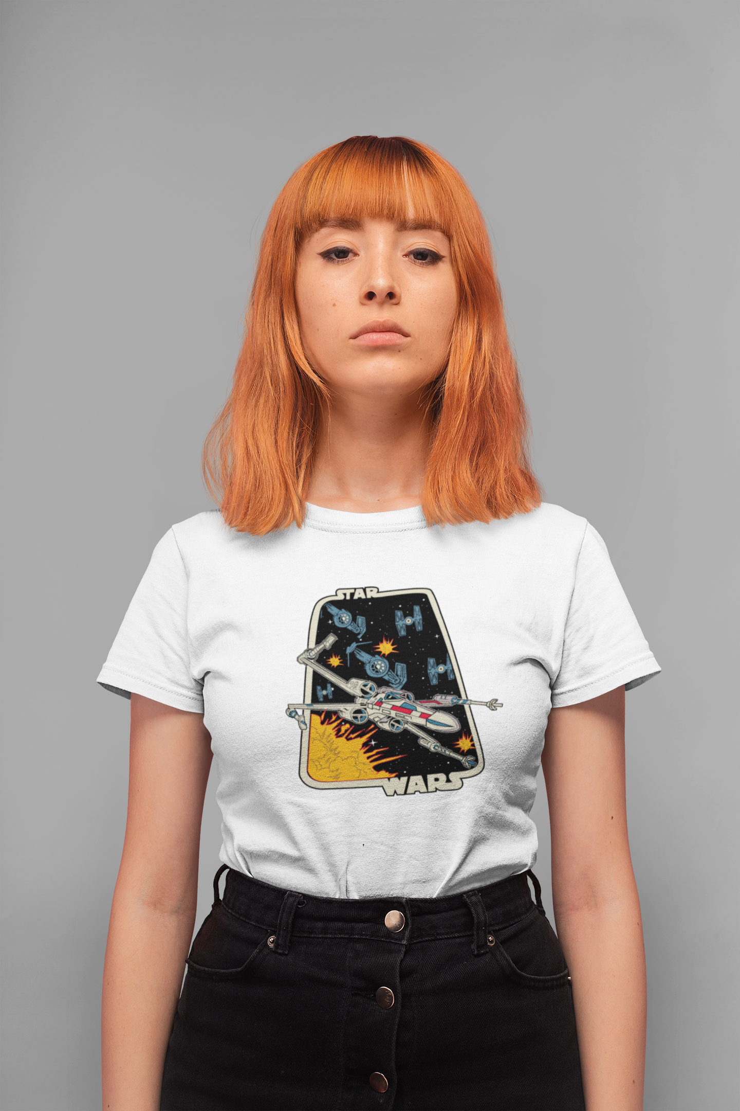 Polera manga corta "Star Wars - X WING"