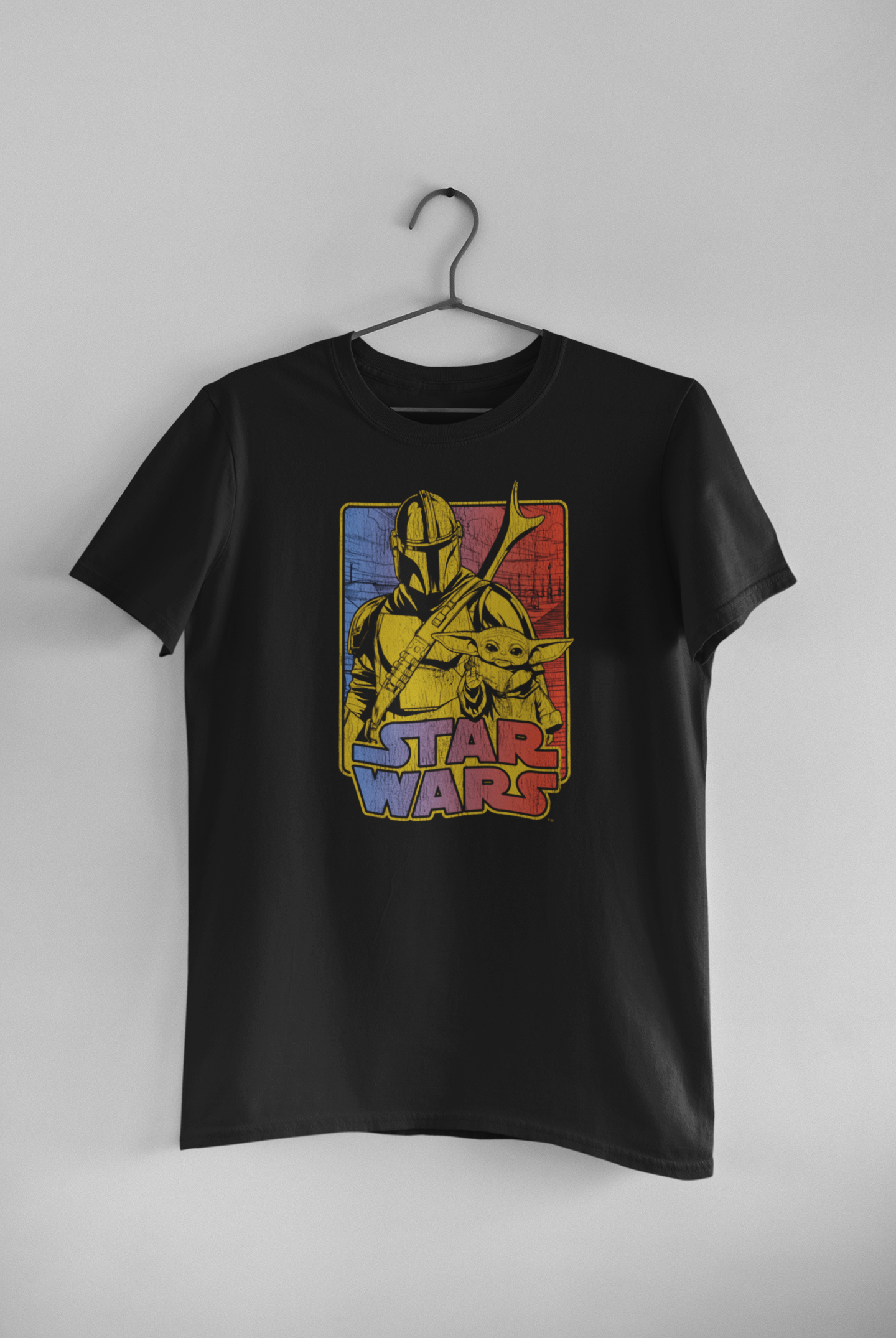 Polera Hombre manga corta "Caza Recompensas vintage"