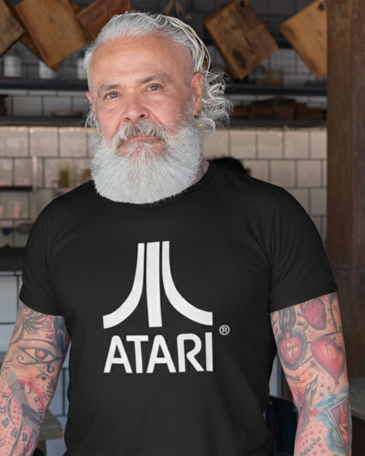 Polera Unisex Negra manga corta - "Atari"