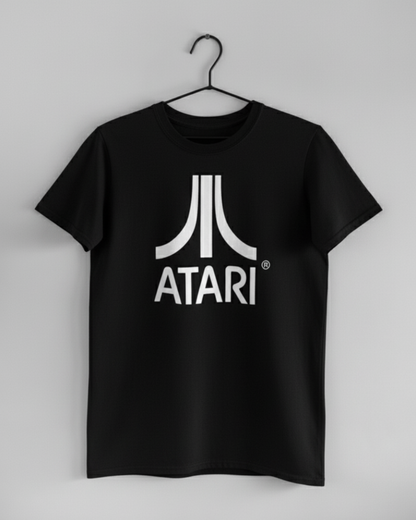Polera Unisex Negra manga corta - "Atari"