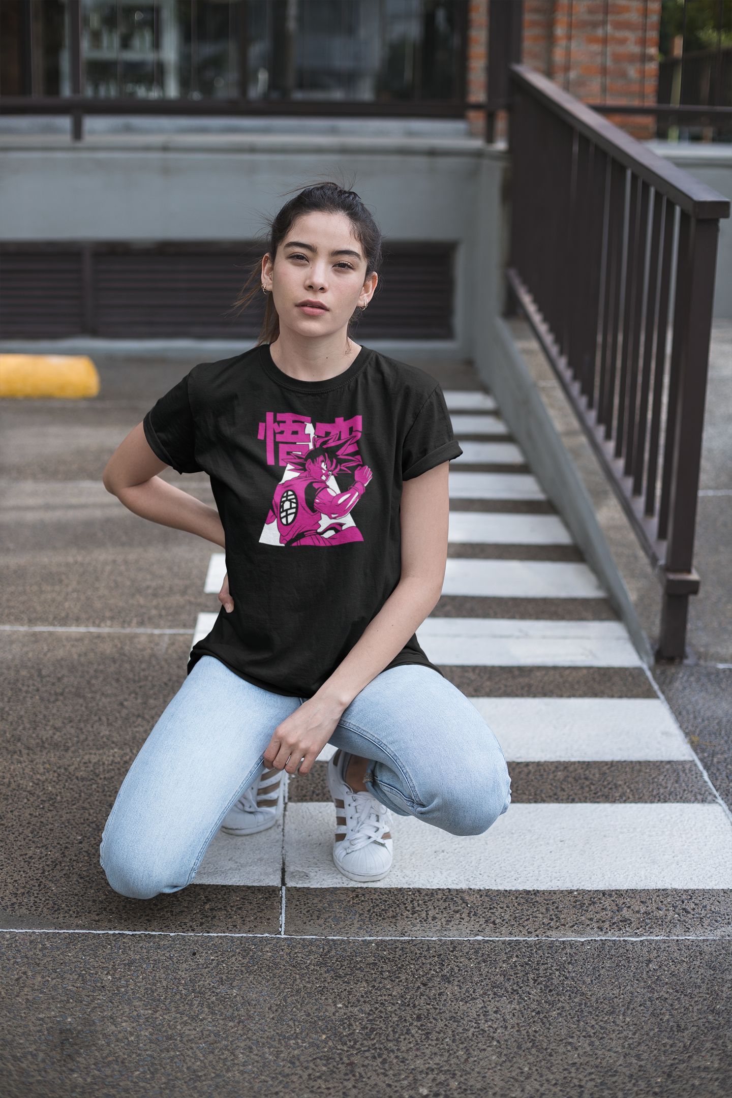 Polera Mujer manga corta "Gokú"