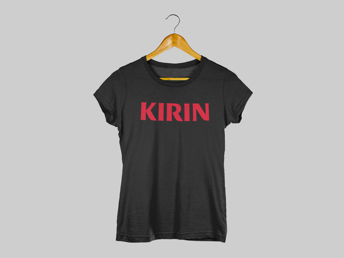 Polera Negra mujer manga corta "Kirin"