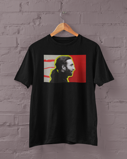 Polera Negra Manga Corta - Unisex -Lennon -