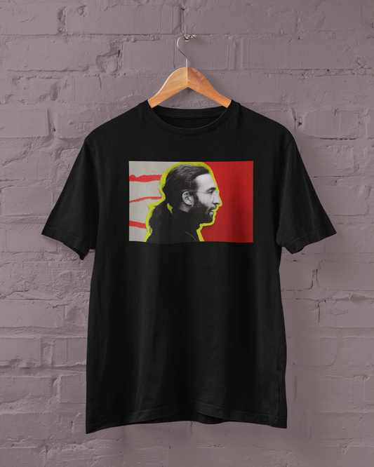 Polera Negra Manga Corta - Unisex -Lennon -