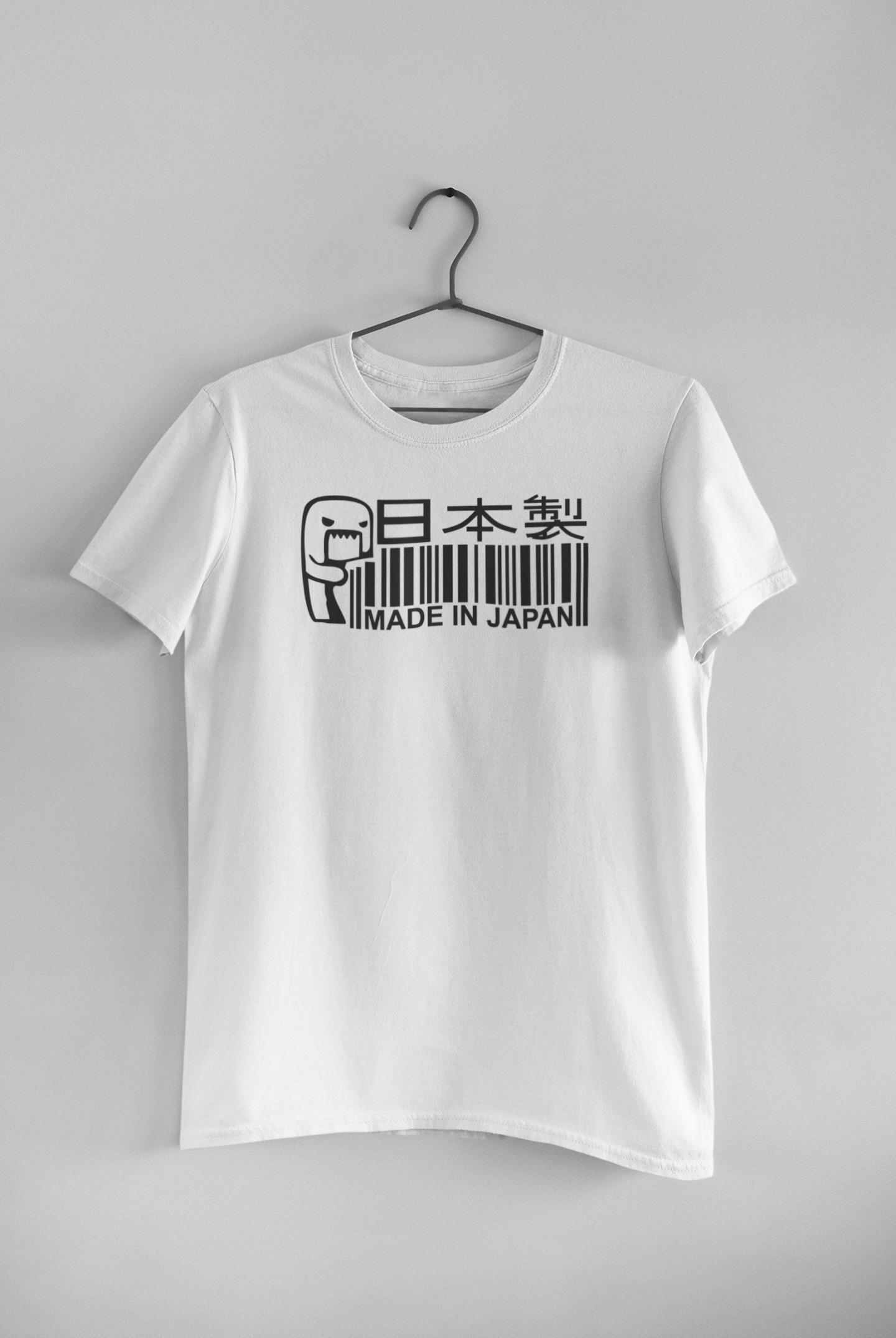 Polera Blanca unisex manga corta "Made In Japan"