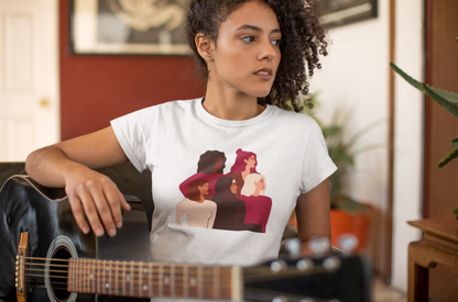 Polera Mujer manga corta, blanca, "Orgullo Mujer"