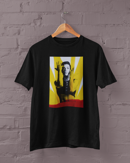 Polera Negra Manga Corta - Unisex - Prince -
