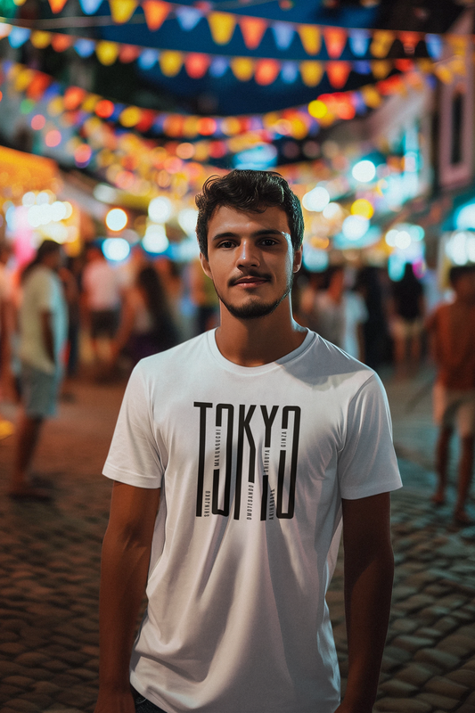 Polera Hombre manga corta "Tokyo Barrios"